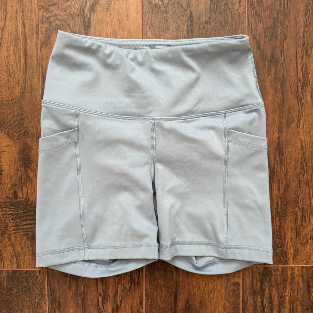 Yogalicious Lux Small 5” Baby Blue Shorts